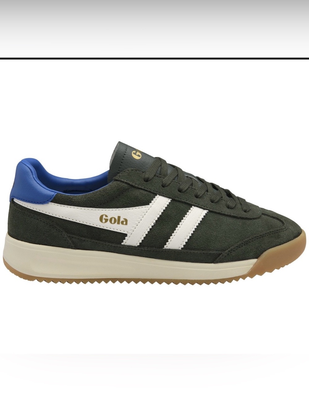 Gola Classics Men's Tornado ‘88  Sneakers with White Stripes and Gum Sole